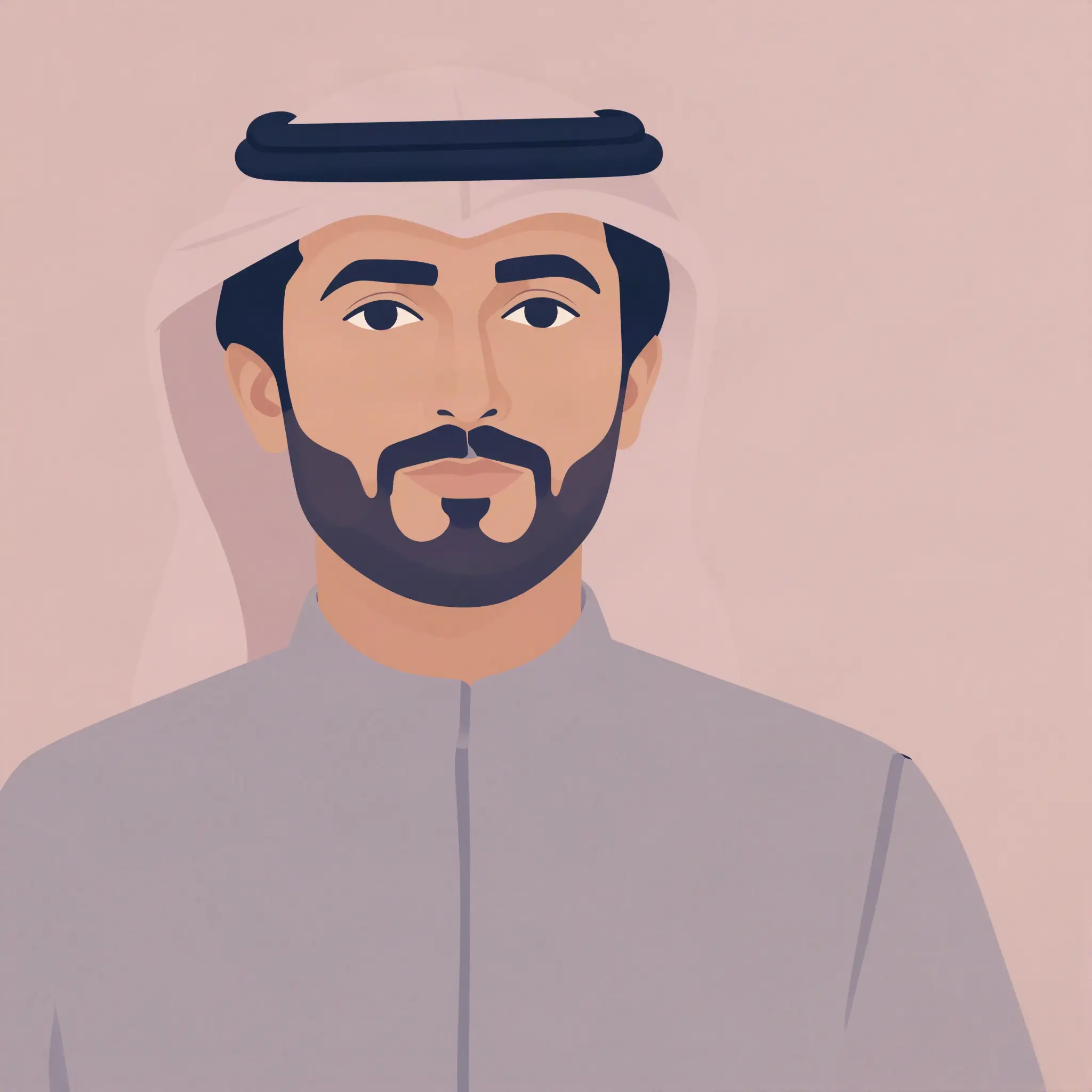 Illustrated portrait of Talal Al-Qahtani, an AI tutor